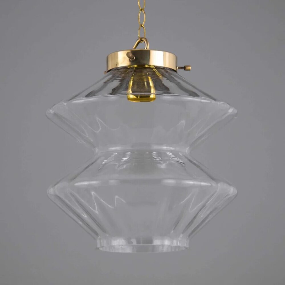 Vintage Mid-Century Modern pair of pendant lights.